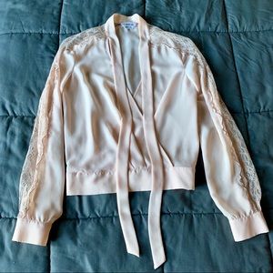 Bebe light pink blouse